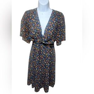 Madewell Women's Minimal Floral Mini Dress - Size (16) - Excellent Condition